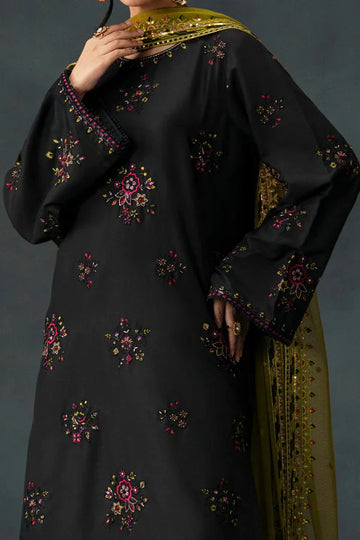 Lawn Embroidered 3Piece SF - 415 (Black)