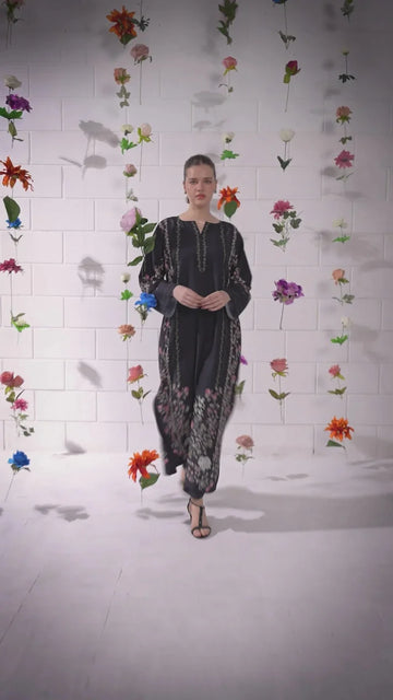 SF - 399 Orchid Premium Printed 3 Pc Stitched Suit